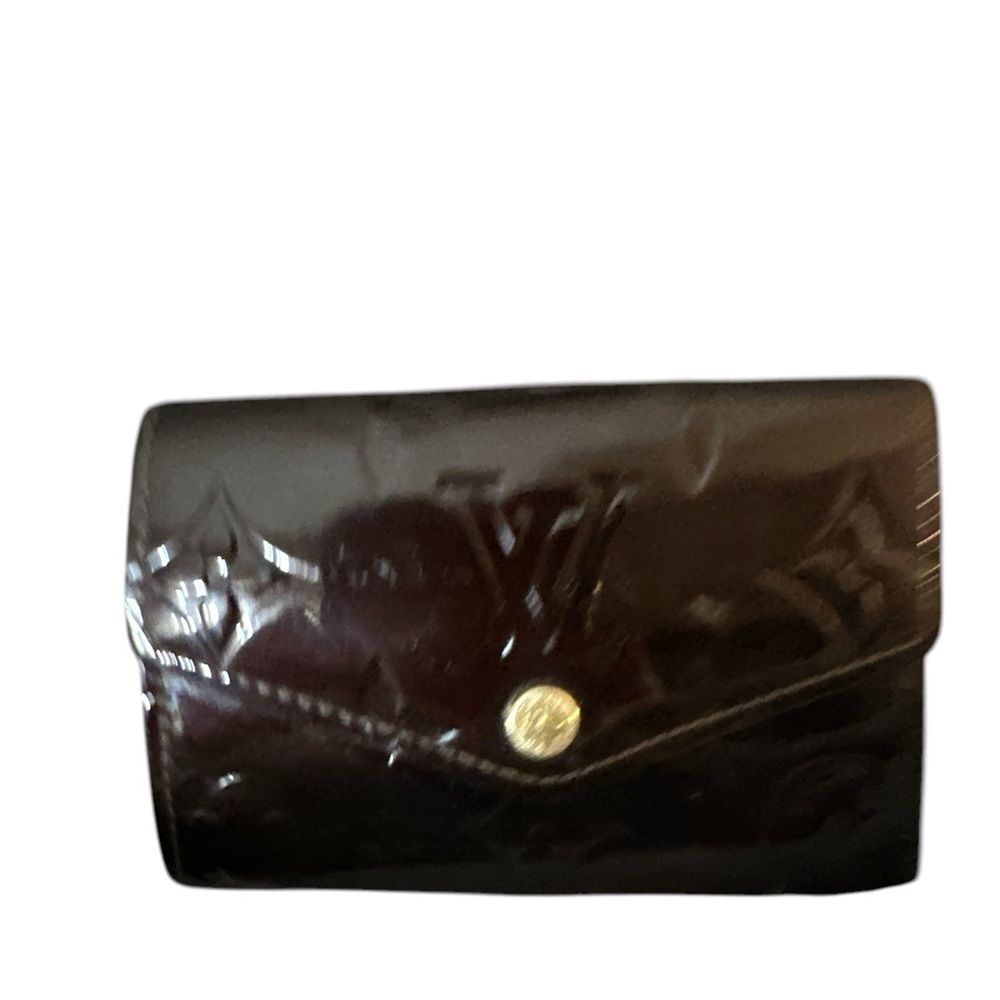Louis Vuitton Bernie brown burgundy mix monogrammed key case like new nice